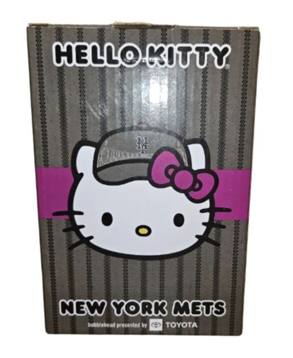 NY Mets Hello Kitty Bobblehead 2025 SGA City Connect Citi Field NIB - Picture 2 of 6